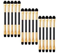 Ipetboom 15 Applicateurs de Fard à Paupières Double Face pour Maquillage des Yeux, Ensemble de 15 Pièces Léger et Compact, Accessoires de Maquillage Portables Adaptés Usage Quotidien