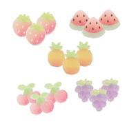 Ipetboom 15 Pièces Clips Chaussures Fruits Détachables pour Garçon Fille Breloques Décoratives Colorées Accessoires DIY Sandales et Baskets Embellissements Amusants pour Activités