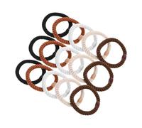 Ipetboom 15 pièces Élastiques Cheveux Femmes Haute Élasticité Bandes Tressées Épaisses Maintien Stable Coloris Dégradé pour et Voyage