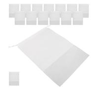 Ipetboom 15 pièces Lot de Chaussures de Voyage Transparents Tissu Non Tissé Sacs Rangement Poussière avec Fenêtre Visible Légers et Portables pour Chaussures et Jouets