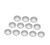 Ipetboom 15 pièces Moules Tartelettes Œufs Acier Inoxydable Moules Pâtisserie Réutilisables pour Cuisson Gâteaux DIY Démoulage Facile Adaptés Cuisine Maison et Professionnelle