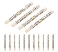 Ipetboom 15 Rouleaux de Parchemin Mezouza Casher Dorés Anneaux Ensemble de Décoration de Porte Hébraïque pour Maison Rouleau de Bénédiction Juive en Papier Résistant pour Cadre de