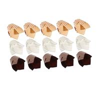 Ipetboom 150 pièces Caissettes à Cupcakes Papier Forme de Fleurs Lot de Stripes Marron Foncé Stripes Clairs Blancs pour Gâteaux Muffins et Pâtisseries Design Pratique et pour Événements et