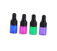 Ipetboom 15pièces Flacon Verre Vide de Flacons Vides pour Huile Essentielle Lotions et Parfums avec Compte-gouttes Bouchon Noir Couleur Aléatoire