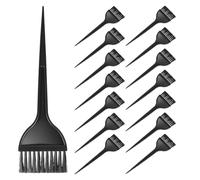 Ipetboom 15pièces Peigne Applicateur pour Teinture Cheveux Brosse Peigne pour Coloration Capillaire Outils pour Mélanger Couleurs Usage Domestique et Salon Design Noir Élégant