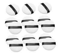 Ipetboom 15pièces Puff Coton Pur Flocking Houppette De Maquillage Courte Et Douce Pour Blanche