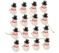 Ipetboom 16 Pièces Figurines Miniatures Lumineuses Résine DIY Décorations de Noël pour Micro Jardins de Fées et Dhiver