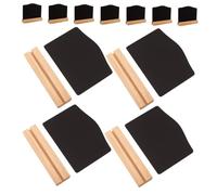 Ipetboom 16 pièces Lot de Mini Tableaux Noirs avec Chevalet Ardoises Effaçables pour Buffet Mariage Décoration Maison et Hôtel Supports Portables pour Messages et Étiquettes