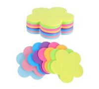 Ipetboom 16 pièces Sticky Memo Notepad Fluorescent Flower Shape Adhesive Tabs For Office School Home Organization And Writing