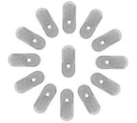 Ipetboom 18 Pcs Base de Poteau à vêtements Support de Rack -Robe Support de Tringle à vêtements équerre de Fixation siège de Bride Alliage de Zinc