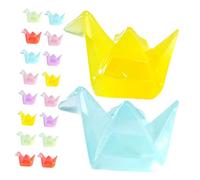 Ipetboom 18 Pcs Mini Figurines Oiseaux Origami Lumineux Sculptures Résine pour Décoration de Aquariums et Maisons de Poupées avec Effet Phosphorescent
