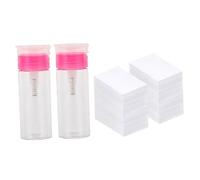 Ipetboom 1ensemble Bouteilles De Dissolvant à Vernis à Ensemble De Flacons Vides Avec Lingettes Non Pelucheuses Pour Retirer Vernis à Pratique Et Étanche
