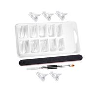 Ipetboom 1Ensemble Kit de Professionnel Outils Extension pour Faux Ongles Moules et Ponceuse pour Nail Art