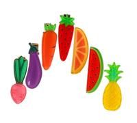 Ipetboom 1ensemble Set De Pince à Cheveux Décoratives Forme De Fruits Et Légumes Clips Comprenant Fraise Pastèque Ananas Et Carotte Accessoires De Coiffure Et Ludiques Pour