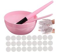 Ipetboom 1ensemble Set Outils De Masque Visage Comprimé Bol à Mélanger Brosse Et Spatule Pour Soins Peau Kit Complet De Masque Facial