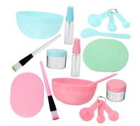 Ipetboom 1ensemble Set Pour Masque Facial Comprenant Bols Roses Et Bols Verts Avec Pinceaux Spatule Cuillère Doseuse Et Bouteille Spray Kit Outils Pour Soins Peau à Domicile
