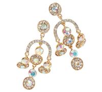 Ipetboom 1paire Boucles Oreilles Étincelant Style Chandelier Pour Mariée Et Événements Formels Pour Toutes Occasions