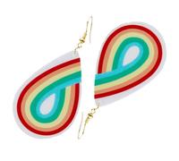Ipetboom 1Paire Exaggerated Teardrop Acrylic Earrings For Women Statement Jewelry For Fashion Lovers