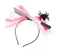 Ipetboom 1pièce Bandeau Halloween Créatif Avec Démon Accessoire De Fête Rouge Et Noir Pour Cosplay Et Célébrations