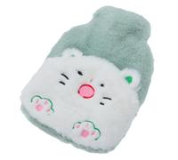Ipetboom 1Pièce Main Chaud Portable Peluche Bouillotte Eau Chaude Mignonne pour Soulagement Douleurs de Ventre Chaud pour Hiver Motif Chat