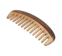 Ipetboom 1pièce Peigne De Massage Bois De Sandale Verte à Large Dents Peigne Massant Pour Confort Chevelu Bois Naturel