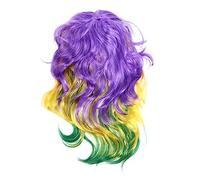 Ipetboom 1pièce Perruque Bouclée Wavy Pour Femmes Coiffure Cosplay Naturelle Avec Frange Accessoire De Fête Trois Couleurs Pour Halloween Et Événements Thématiques