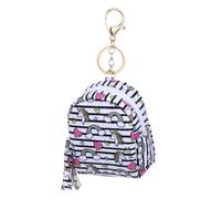 Ipetboom 1pièce Pochette De Rangement PU pour Écouteurs Adorable Portefeuille Cartoon pour Mini Bourse Accessoires Motif Licorne avec Rayures Colorées
