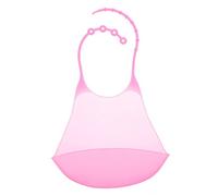 Ipetboom 1pièce Tablier Étanche Silicone Pour Adultes Bavoir Réutilisable Pratique Pour Repas Design Ajustable Et Anti-résidu Pour Personnes Âgées Et Réhabilitation Rose