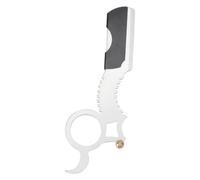 Ipetboom 1pièce Vintage Manual Beard for Men Practical Barber Shaver Natural Color Suitable for Hair Salon and Home Use