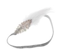 Ipetboom 1pièces Bandeau De Mariée Plumes Avec Coiffe Accessoire De Fête Et Photographie Pour Et Festivals
