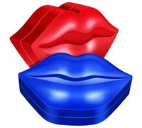 Ipetboom 2 boîtes Masque Lèvres Hydratant Boîtes Rouge et Bleu Soin Maison Régénérant Anti-gerçures Pulpeur Lèvres