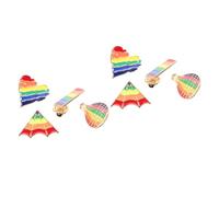 Ipetboom 2 Ensembles Broche Arc-en-ciel Pour Hommes Épingles De Fierté Épingles À Linge Émail Broche De Fierté De Coeur Broche D'estime De Soi Badges D'épingle Alliage De Zinc 4 Pièces * 2