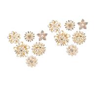 Ipetboom 2 Ensembles Broche Perle Robe De Mariée Faire La Fête Décorations De Nuptiale Épingles Simulé Pour Broche De Mode Broche Fleur De Noël Alliage 6 Pièces * 2