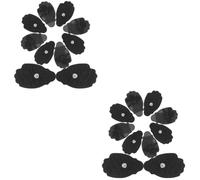 Ipetboom 2 Ensembles Fourniture De Corps Coussin Massage Coussin De Massage Tapis De Massage Portables Patchs De Massage Professionnels Hydrogel Non Tissé Black 10 Pièces * 2