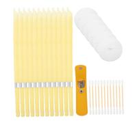 Ipetboom 2 ensembles Kit de Bougies Auriculaires Parfumées avec Disques Protecteurs et Coton-tiges Bougies Cire Naturelle pour Nettoyage Doux et Sûr des Oreilles Adultes Aromathérapie