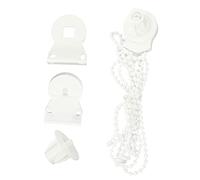Ipetboom 2 ensembles Kit de Fixations pour Store Enrouleur Pom avec Chaîne à Perles Accessoires Réparation Rideau Installation Flexible Avant Latérale Supérieure Kits
