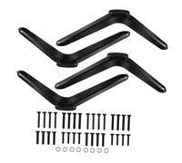 Ipetboom 2 Ensembles Support TV de Table avec Vis Pied Télévision pour Écran Plat Installation Facile sans Outil Compatible Salon et Plusieurs TV
