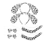 Ipetboom 2 Ensembles Têtes de Chien Dalmatien pour Halloween Accessoires de Déguisement et Cosplay pour Adultes Fête Originale et Amusante