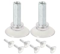 Ipetboom 2 jeux d'accessoires pour hachoir à viande - Vis de rechange pour base de trancheuse à bœuf et à mouton avec ventouses - Pièces de rechange pour trancheuse à bœuf et à agneau