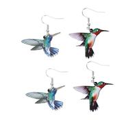 Ipetboom 2 paires Boucles Oreilles pour Femmes Oiseau Ornements Élégants pour Fêtes et Événements Incluant un une un une Chouette Perroquet