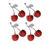 Ipetboom 2 Paires De Boucles D'Oreilles Cerises Breloques Cerises Bijoux Fruits Boucles D'Oreilles Pendantes Pour Femmes Bijoux Mignons Boucles D'Oreilles Pendantes