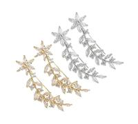 Ipetboom 2 Paires De Boucles D'Oreilles Pendantes Pour Femmes Boucles D'Oreilles Rampantes Boucles D'Oreilles Grimpantes Boucles D'Oreilles De Mariage Pour Mariées