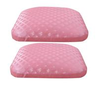 Ipetboom 2 Pièces à Ongles Accessoires Téléphone En Toile Trousses Fourchettes Petites Épingles à Cheveux Seul Poignée Antiadhésive Manche D'oeuf Envelopper Rose Cuir