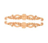 Ipetboom 2 pièces Appliques Sculpté Massif Décorations Murales Relief pour Meubles et Portes Ornements Artisanaux pour Projets DIY