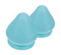 Ipetboom 2 Pièces balle de massage à succion masseurs de cou presser les balles pour la thérapie des mains outil de massage des pieds rouleau de cou football type Sky-blue