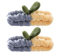 Ipetboom 2 Pièces Bandeau bandes soin du visage Se maquiller peau avec bande de cheveux de lavage de visage cotillons de l'adolescence cotillons de spa accessoires de maquillage Peluche