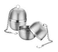 Ipetboom 2 pièces Boule à Thé Inox Acier Inoxydable Infuseur Petit Tamis Fin pour Thé Vrac et Épices Lot de Accessoire Maison et Bureau