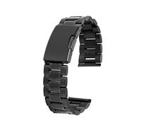 Ipetboom 2 Pièces Bracelet Acier Inoxydable Noir Extrémités et Barres à Ressort pour Durabilité