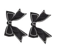 Ipetboom 2 Pièces Broche Nœud Accessoire Vêtement Fait Main Décoration Simple et Festive pour Tenues Femme