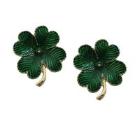 Ipetboom 2 pièces Broches Vintage à Quatre Vertes Épingles Broche Délicates pour Accessoire Vêtements Femme Petite Broche Décolleté Pin Robe Décoration Fête